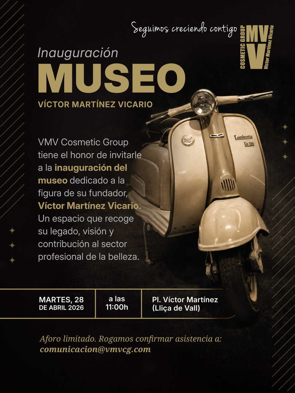 invitacion-inaguracionmuseo_2026 El oficio hecho memoria, Lliçà de Vall guarda ya el alma de la peluquería profesional.